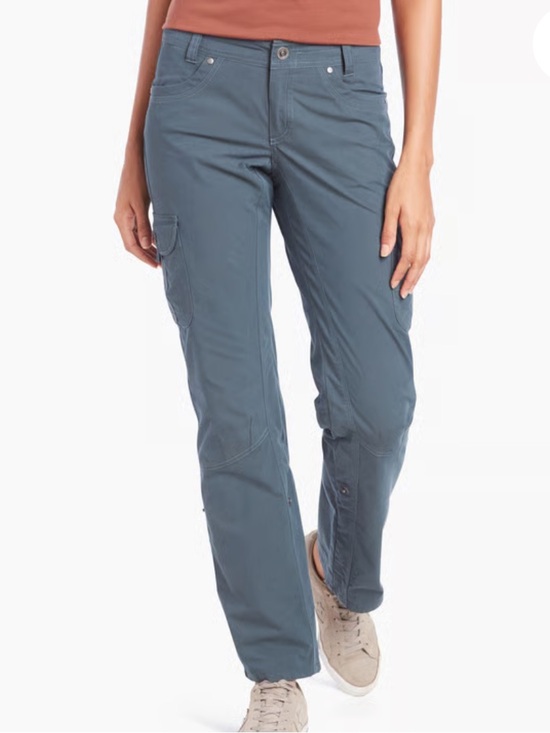 Kuhl Pants - Kuhl 4 Short Splash Roll Up Pant Metal Blue - Granola Gorpcore